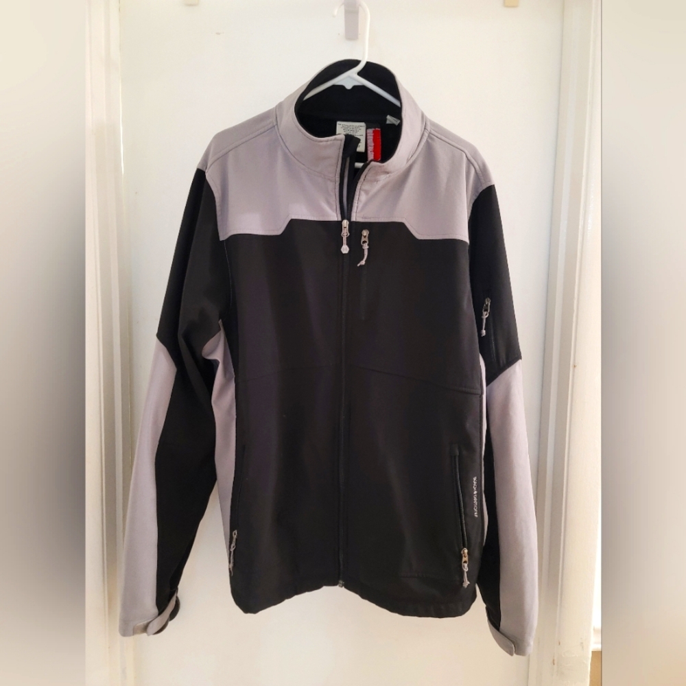 Black Diamond Jacket Mens XXL Black Full Zip Wind resistant Softshell jacket